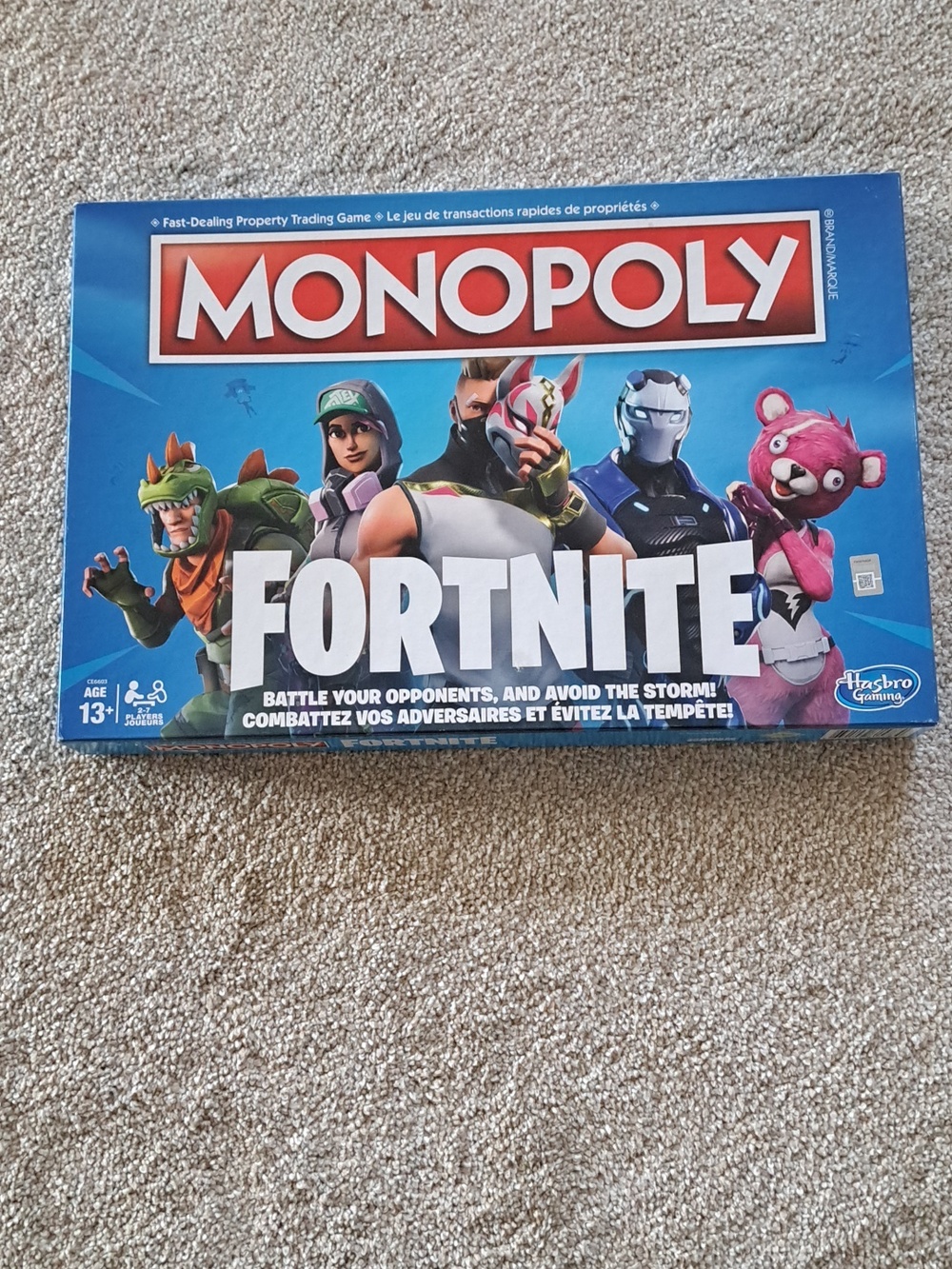 Monopoloy Fortnite Board Game Complete Game English French Edition Hasbro